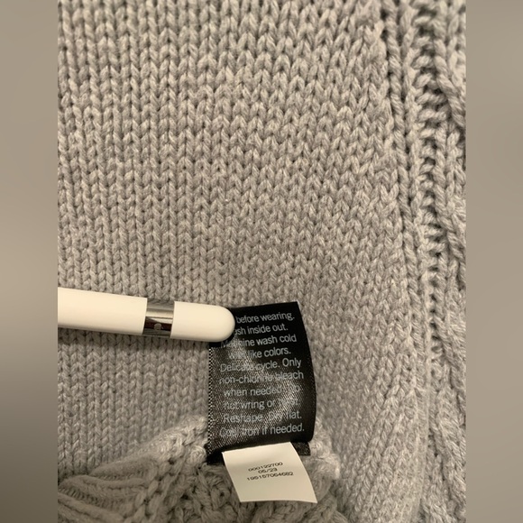 Simply Vera Vera Wang Womens Dove Gray Bat Wing Sleeves Sweater in Size XXL - Picture 8 of 10